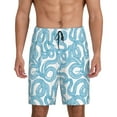 thumbnail image 1 of Fotbe Blue Snake Pantalones Cortos de Pijama para Hombre, Ropa de Dormir, Pantalones de Pijama Cortos para Hombre-Medium, 1 of 6
