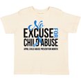 thumbnail image 3 of Inktastic No Excuse for Child Abuse April Child Abuse Prevention Month Boys or Girls Toddler T-Shirt, 3 of 5