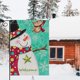 thumbnail image 1 of Paquete de 2 banderas de jardín de Feliz Navidad, doble cara, decorativas para el hogar, Navidad, rústico, invierno, muñeco de nieve, patio, cartel, bandera, vintage, año nuevo, temporada Feliz Sencillez, 1 of 4