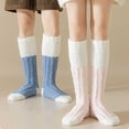 thumbnail image 2 of Maplenight Womens Fuzzy Socks 2 Pairs Fluffy Cozy Comfy Cabin Plush Warm Thermal Winter Soft Sleep Socks with Grippers, 2 of 6