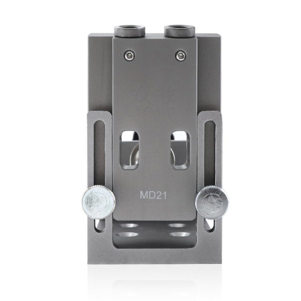 Aluminum Alloy Pocket Hole Jig Kit with 9mm Step Drill Bit Wood Doweling jig Drilling Hole Guide Locator Tools for Carpentry