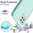 thumbnail image 5 of YEYKX Defender Case for Samsung Galaxy A42 6.6'' Heavy Duty 1 in 1 Design Rugged Full Body Dustproof Shockproof Bumper Non-Slip Protective Cover,Light Green,For Galaxy A42, 5 of 5