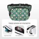 thumbnail image 5 of Fotbe Lemon and Leaves Cangurera Cuadrada con Estampado de Doble Capa, Bolsa de Cintura Ajustable Mini para Hombres y Mujeres, 5 of 9