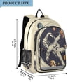 thumbnail image 2 of FORMRS School Backpack 17" Student Travel Bag with Laptop Compartment, Astronaut Floating, 2 of 7