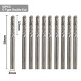thumbnail image 1 of 10 piezas Fresa de carburo sólido Fresa de carburo de tungsteno Fresa de extremo de 3 mm, 1 of 6