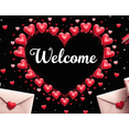 thumbnail image 3 of Welcome Heart Design Valentine's Day Celebration Banner Party Decorations Backdrop Romantic Theme Love Props Photography Event Gift, 3 of 3