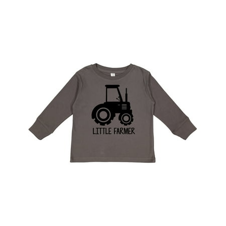 

Inktastic Little Farmer with Tractor Gift Toddler Boy or Toddler Girl Long Sleeve T-Shirt