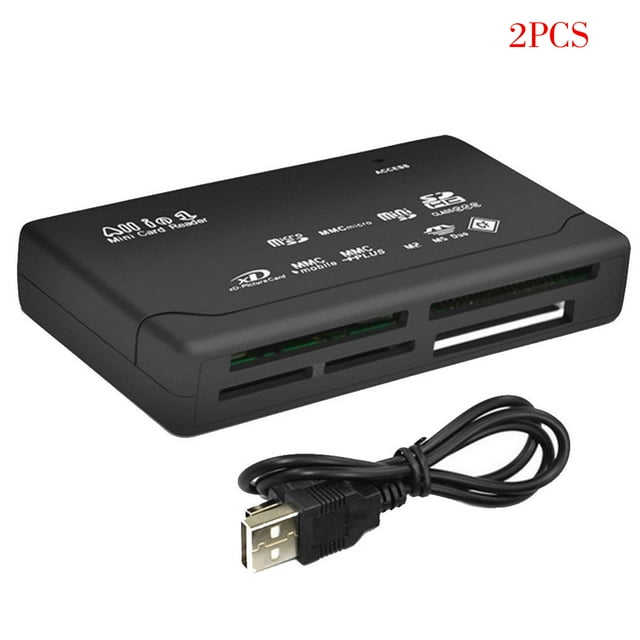 Xingzhi 2 Pieces Card Reader USB 2.0 SD Card Reader Adapter TF CF SD Mini SD SDHC MMC MS XD Reading Device