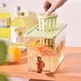 thumbnail image 4 of 3L Beverage Dispenser With Faucet High Temperature Resistance Iced Tea Beverage Bucket Cold Drink Juice Dispenser Jug For Party Restaurant Blue, 4 of 7