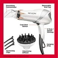 thumbnail image 5 of Revlon 1875W Infrared Hair Dryer with Hair Clips, 5 of 6