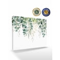 thumbnail image 2 of Teal Botanical Wall Art for Living Room,Canvas Picture Wall Decor for Bathroom Bedroom,Sage Green Eucalyptus Leaves Watercolor Painting Artwork for Office Kitchen Hallway Dining Room Decor 12"x16", 2 of 8