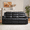 Black, variant on Faux Leather 2-Seater Reclining Loveseat, Manual Home Theater Recliner Sofa with Cup Holders, Overstuffed Double Recliner Couch for Living Room & Media Room