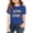Blue, variant on Girls First Day of Second Grade Shirt Boys Back to School Clothes Kids Classic Short Sleeve Crewneck T-Shirt Tops