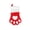 Red, variant on Christmas Stockings Plaid Pet Dog Cat Paw Xmas Stockings Gift Bags Hanging Socks for Holiday Party