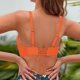 thumbnail image 4 of Trajes de baño para mujer, Trajes de baño para mujer, Traje de baño bikini liso sin mangas para mujer, Traje de baño con relleno push-up, Blusa de traje de baño para mujer, Traje de baño de poliéster, 4 of 4