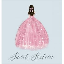Sweet sixteen guest book, party Guest book, birthday party guest book to sign, (Hardcover)