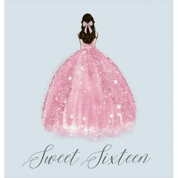 Sweet sixteen guest book, party Guest book, birthday party guest book to sign, (Hardcover)