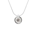 thumbnail image 2 of Delight Jewelry Silvertone Disc 1/2'' - Symbol - At Sign - @ - Gymnastics Ring Charm Necklace, 18", 2 of 4