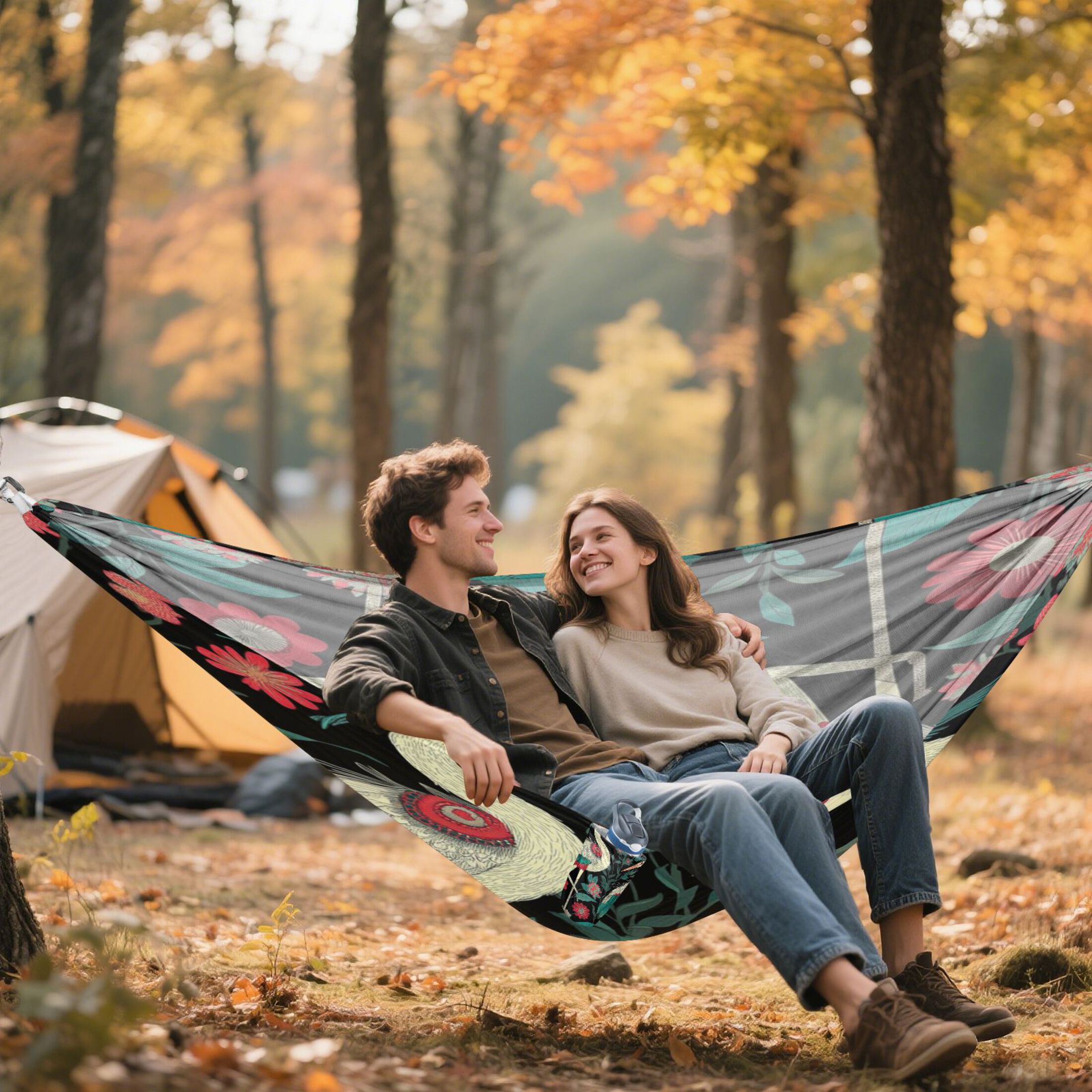 Hammock Camping Hammock Nylon Portable Hammock Travel Camping Hammock Two Cranes