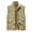 Khaki, variant on Casual Vest Man Loose Outdoor Zipper Pocket Jacket Winter Vest Large Size Sports Plus Velvet