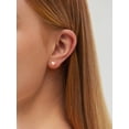 thumbnail image 2 of ChicSilver Rose Gold Plated Heart Earrings for Women 925 Silver Studs Statement Earring Trendy Valentines Earring Valentine's Day Gifts for Her, 2 of 9