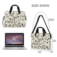 thumbnail image 3 of FORMRS 16" Laptop Bag Carrying Sleeve Case with Handle Travel Shoulder Briefcase, Leaves Pattern, 3 of 8