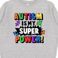 thumbnail image 3 of Inktastic Autism is My Super Power with Puzzle Pieces Youth Sweatshirt, 3 of 4