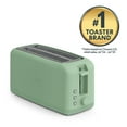thumbnail image 2 of bella 4-Slice Slim Toaster with Extra Long Slot, 6 Setting Shade Control with Reheat & Cancel Buttons, Anti Jam & Auto Shutoff, Seaglass, 2 of 14
