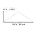 thumbnail image 3 of Lttoisl Triangle Knit Scarf Fall Winter Warm Shawl for Women, Cozy Wool Collar Cross Neck Wrap, Knitted Triangular Scarf Accessory, Luxurious Soft & Delicate Feel, 110x37cm, 3 of 8