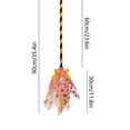 thumbnail image 3 of Wizard Broom for Halloween Decorations, 35.4'' Plastic Witch Broomstick Prop for Party Cosplay Wizard Flying Stick for Halloween Party Cosplay Supplies - Orange, 3 of 6