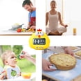 thumbnail image 3 of Kitchen Timer, Cute Cartoon Animal Countdown Timer, Digital Cooking Timer with Magnetic, LCD Large-Screen Visual Clock, Hangable Alarm Clock with Stand，for Cooking Bake Sport Game(Chick), 3 of 6