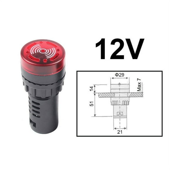 Intermittent Sound Flashing And Light Buzzer Active Buzzer AD16-22SM Alarm