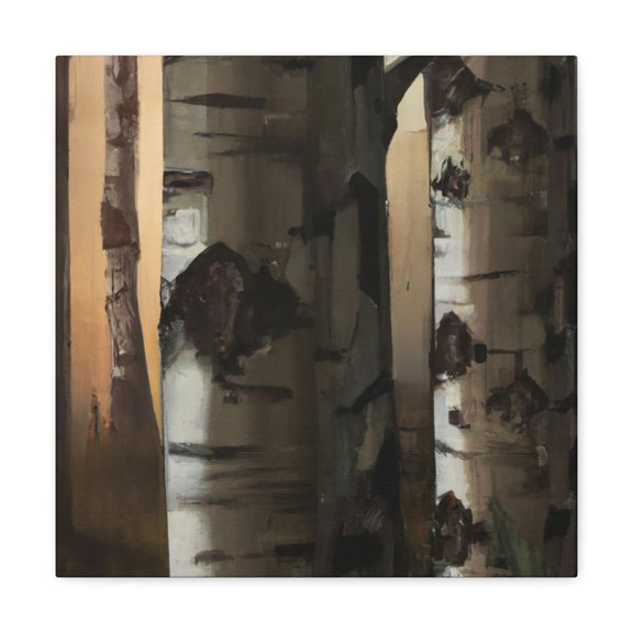 Birch in Steampunk Time - Canvas