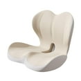 thumbnail image 4 of Cojín Antideslizante de Espuma Viscoelástica para El Respaldo Del Asiento Del Coche, Funda Extraíble, Cojín Ergonómico para Mayor Comodidad Al Sentars Gris oscuro, 4 of 8