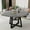 grey, variant on Round Dining Table for 4-6,Kitchen Dining Room Circle Dinner Pedestal Table,42" Farmhouse Kitchen Table with Storage,Space Saving Wood Kitchen & Dining Room Furniture