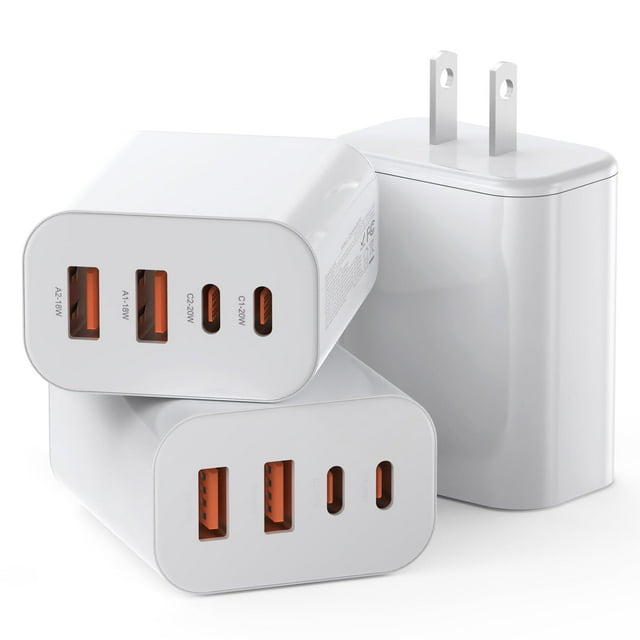 Bloque de carga USB C, cubo de carga PD+QC de doble puerto de 40 W