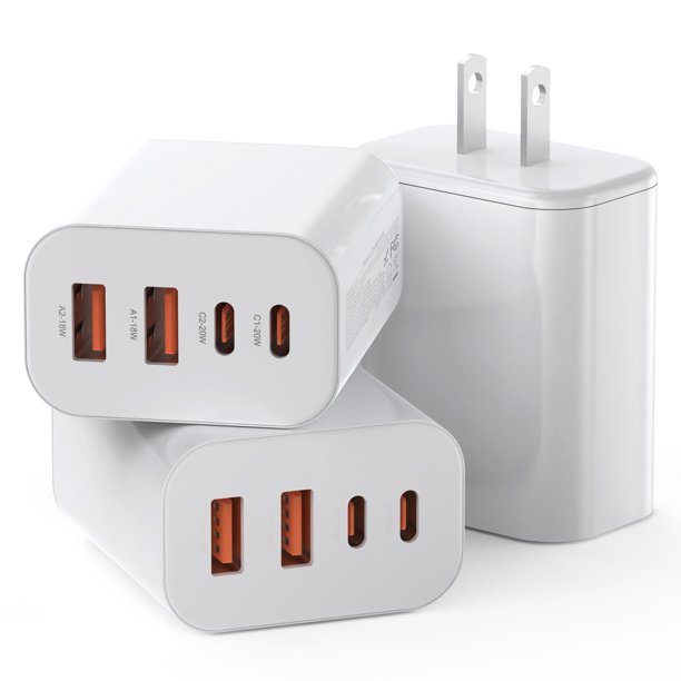 Bloque de carga USB C, cubo de carga PD+QC de doble puerto de 40 W