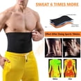thumbnail image 2 of Lilvigor Waist Trimmer for Men Sauna Belt, Neoprene-Free Waist Cincher, Sauna Slimming Belt Sauna Sweat Workout Sports Shaper Stomach Waist Trainer for Weight Loss, 2 of 7