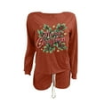 thumbnail image 3 of Dreluolixuan Christmas Comfortable Sweatsuits for Women Long Sleeve Pullover Pants Graphic Lightweight Casual Tracksuits, 3 of 3