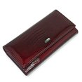 thumbnail image 2 of TAZAG magnetic buckle women's patent leather wallet long multi-card slot genuine leather clutch, 2 of 7