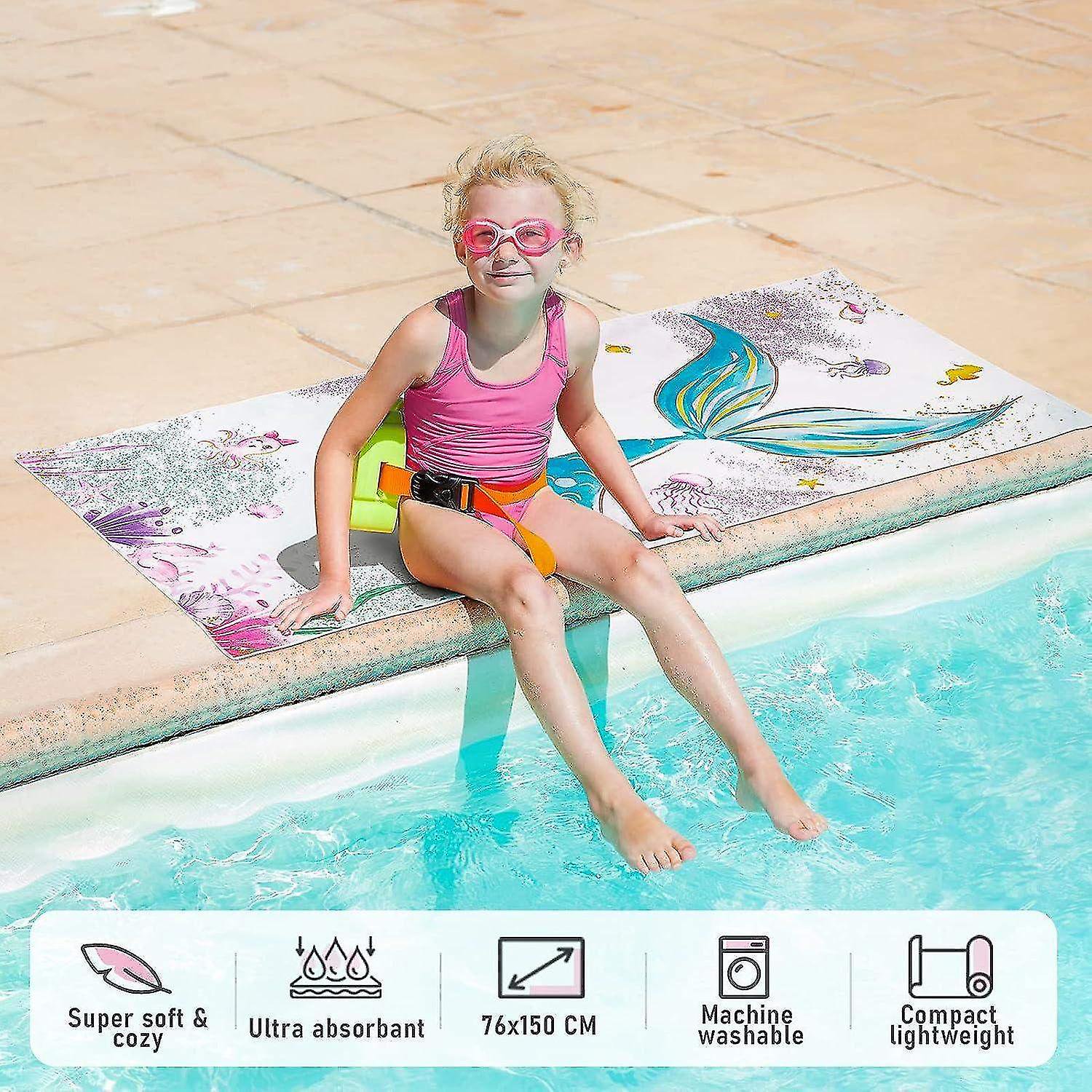 teenagers bath girls Mermaid Beach Towel for teenagers - 76x150cm Sand Free Microfiber for Girls,  Bath Towel, Pool, Camping, T-ZJKDGJKJ - Walmart.ca