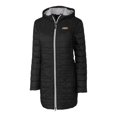 thumbnail image 2 of Women's Cutter & Buck Black James Madison Dukes Rainier Primaloft Eco Hooded Long Coat, 2 of 3