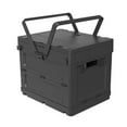 thumbnail image 3 of S SERENABLE Boîte de Camping Extérieure Pliable Bac de Rangement pour Pêche Randonnée Auto VR Noir, 3 of 9