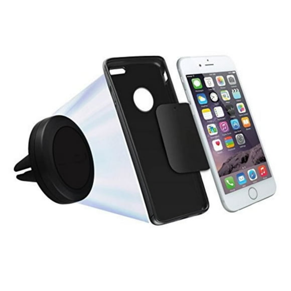 Base Ventila Para Auto Magnetica Color Negro MobileCity Imán