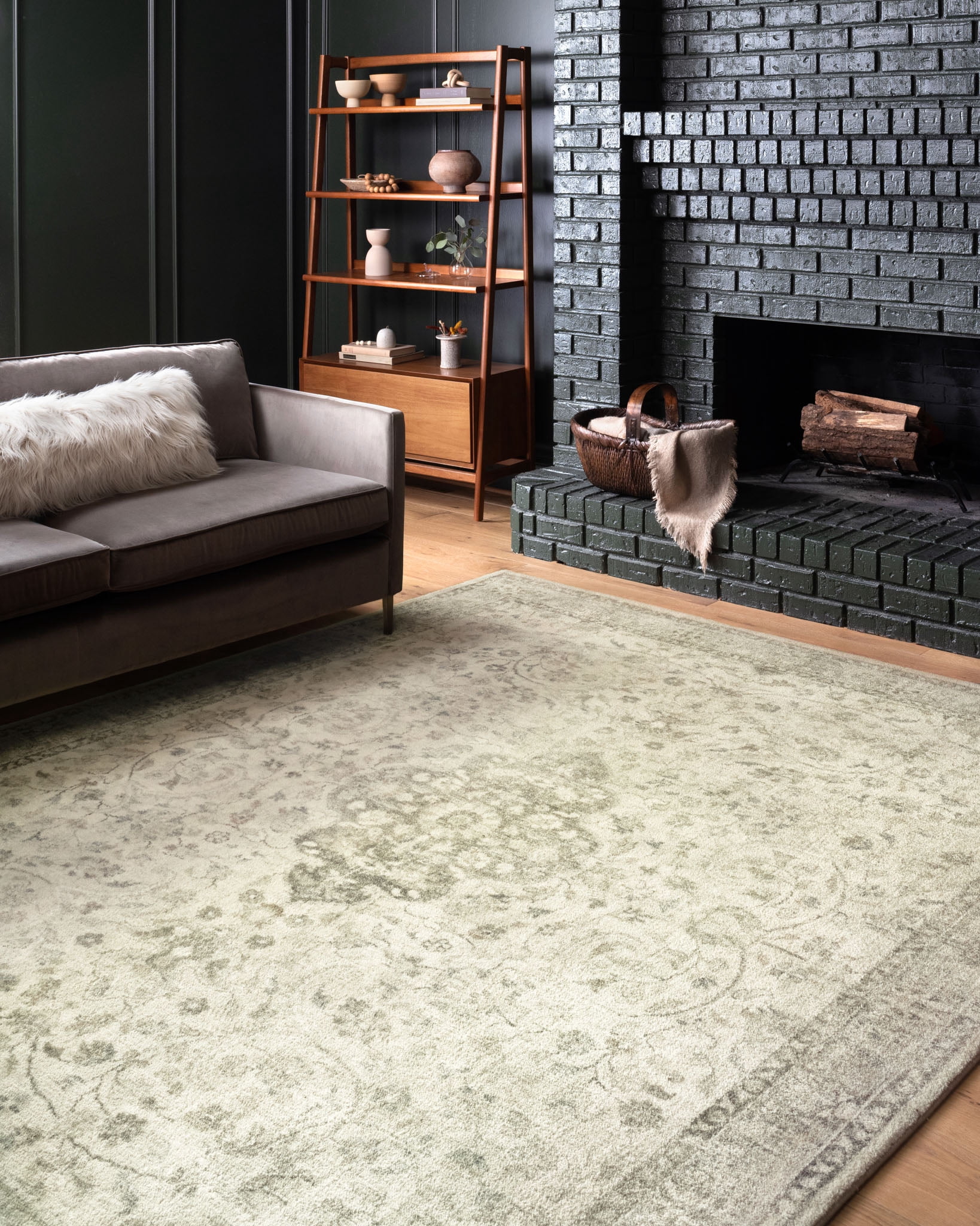 Loloi Rosette Ivory / Silver 3'-3" x 5'-3" Accent Rug