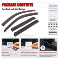 thumbnail image 6 of Ikon Motorsports In Channel Window Visors for 2001-2007 Toyota Highlander Acrylic Smoke Rain Guards Side Door Deflectors 4PCS, 6 of 9