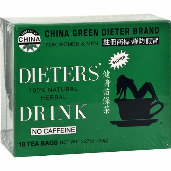 Uncle Lee's China Green Dieters Tea Dieter's Drink 18 Tea Bags