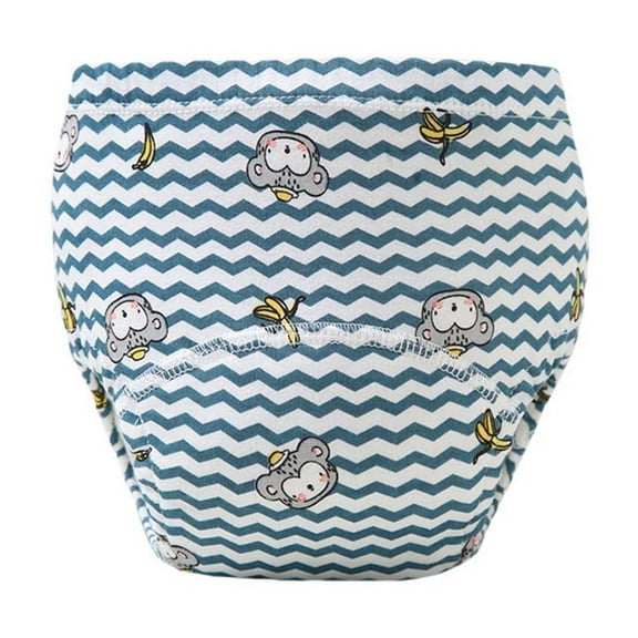 ATOGUTA Training Underwear For Boys Size 6-36 Months Washable Soft Absorbent Potty Training Underwear For Baby Boys And Girls, Blue
