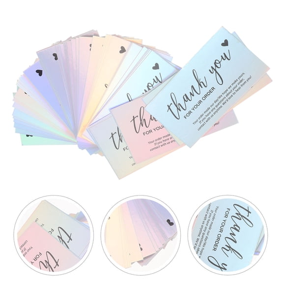 BESTYASH 50Pcs Thank You Cards Small Business Packaging Supplies Compact Lightweight Stylish