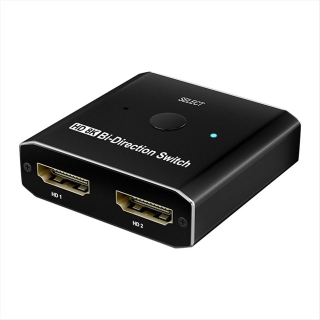 Divisor 1 Entrada y 2 Salidas Compatible con 8K@60HZ Conmutador 2.1 Compatible con , para /,,Juegos,Aula,Proyectores